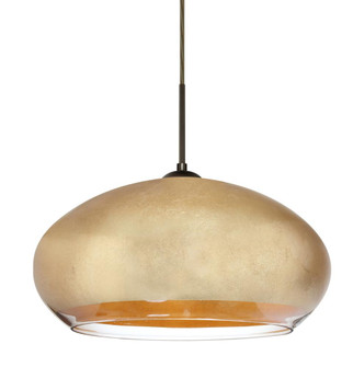 Besa Brio 14 Pendant Bronze Gold Foil 1x75W Medium Base (127|1JT-4345GF-BR)