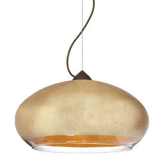 Besa Brio 14 Cable Pendant Bronze Gold Foil 1x75W Medium Base (127|1KX-4345GF-BR)