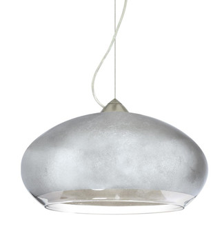 Besa Brio 14 Cable Pendant Satin Nickel Silver Foil 1x75W Medium Base (127|1KX-4345SF-SN)