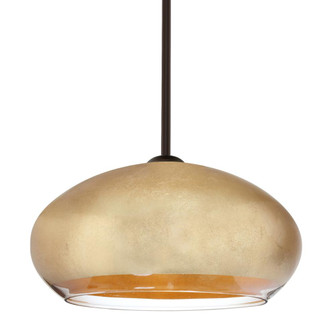 Besa Brio 14 Stem Pendant Bronze Gold Foil 1x75W Medium Base (127|1TT-4345GF-BR)