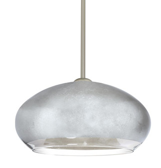 Besa Brio 14 Stem Pendant Satin Nickel Silver Foil 1x75W Medium Base (127|1TT-4345SF-SN)