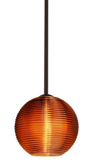 Besa Stem Kristall 8 Pendant Bronze Amber 1x75W Medium Base (127|1TT-461682-BR)