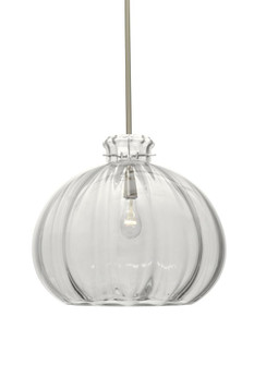 Besa Stem Pendant Pinta 12 Clear Satin Nickel 1x100W Medium Base (127|1TT-464588-SN)