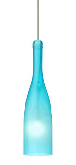 Besa Pendant Botella 12 Bronze Blue Frost 1x35W Halogen (127|1XP-1685BF-BR)