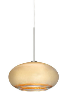 Besa Pendant Brio 7 Satin Nickel Gold Foil 1x35W MAX GY6.35 Base (127|1XT-2492GF-SN)
