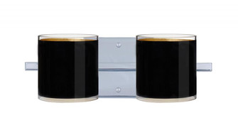 Besa Wall Pogo Chrome Black/Inner Gold 2x60W G9 (127|2WS-7180GF-CR)