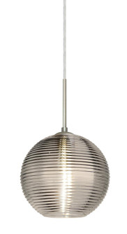 Besa Kristall 8 Pendant Satin Nickel Smoke 1x9W LED (127|1JC-461602-LED-SN)