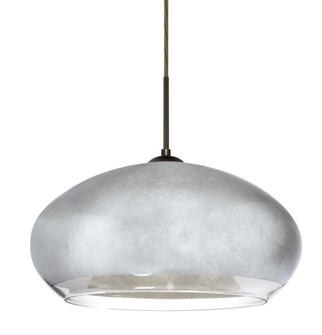 Besa Brio 14 Pendant Bronze Silver Foil 1x9W LED (127|1JT-4345SF-LED-BR)