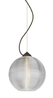 Besa Kristall 8 Pendant Bronze Clear 1x9W LED (127|1KX-461600-LED-BR)