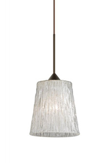 Besa Pendant Nico 4 Bronze Stone Glitter 1x5W LED (127|1XC-5125GL-LED-BR)