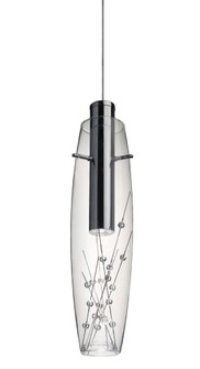 Besa Pendant Willow Satin Nickel Crystals 1x3W LED (127|1XT-1688WW-LED-SN)