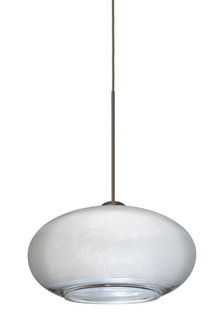 Besa Pendant Brio 7 Bronze Silver Foil 1x6W LED (127|1XT-2492SF-LED-BR)
