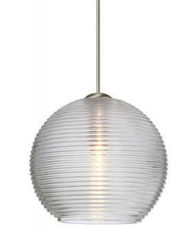 Besa Pendant Kristall 6 Satin Nickel Clear 1x5W LED (127|1XT-461500-LED-SN)