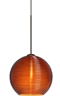Besa Pendant Kristall 6 Bronze Amber 1x5W LED (127|1XT-461582-LED-BR)