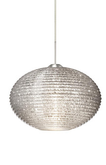 Besa Pendant Pape 12 Satin Nickel Glitter 1x75W Medium Base (127|1JT-4913GL-SN)