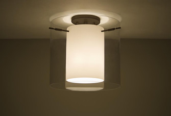 Besa Ceiling Pahu 12 Bronze Clear/Opal 1x100W Medium Base (127|1KM-C18407-BR)