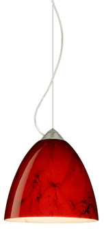 Besa Vila Cable Pendant Satin Nickel Magma 1x60W Medium Base (127|1KX-4470MA-SN)