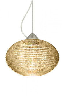 Besa Pape 12 Pendant 1Kx Gold Glitter Satin Nickel 1x75W Medium Base (127|1KX-4913GD-SN)