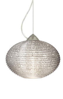 Besa Pape 12 Pendant 1Kx Glitter Satin Nickel 1x100W Medium Base (127|1KX-4913GL-SN)