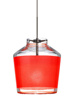 Besa Pendant Pica 6 Bronze Red Sand 1x50W MAX GY6.35 Base (127|XP-PIC6RD-BR)