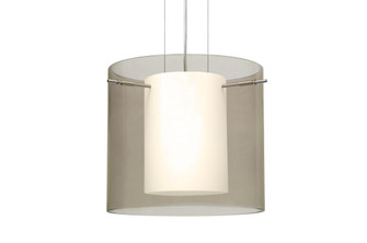 Besa Pendant Pahu 12 Satin Nickel Transparent Smoke 1x11W LED (127|1KG-S18407-LED-SN)