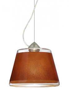 Besa Pica 9 Pendant 1Kx Tan Sand Satin Nickel 1x9W LED (127|1KX-PIC9TN-LED-SN)