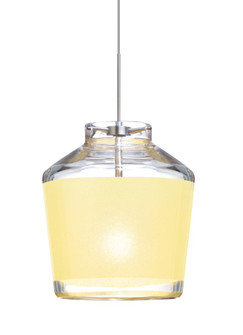 Besa Pendant Pica 6 Satin Nickel Creme Sand 1x5W LED (127|1XC-PIC6CR-LED-SN)