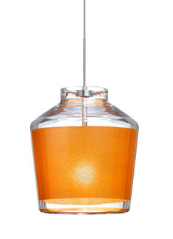 Besa Pendant Pica 6 Satin Nickel Gold Sand 1x5W LED (127|1XC-PIC6GD-LED-SN)