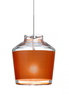 Besa Pendant Pica 6 Satin Nickel Tan Sand 1x6W LED (127|1XT-PIC6TN-LED-SN)
