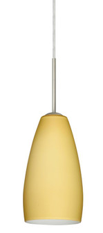 Besa Chrissy Pendant Satin Nickel Vanilla Matte 1x50W B10 Medium Base (127|1BT-1509VM-MED-SN)