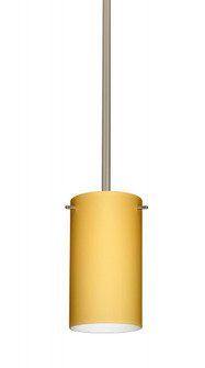 Besa Stem Stilo 7 Pendant Satin Nickel Vanilla Matte 1x40W G9 (127|1TT-4404VM-HAL-SN)