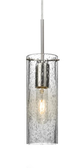 Besa, Juni 10 Cord Pendant, Clear Bubble, Satin Nickel, 1x60W Medium Base (127|1JC-JUNI10CL-SN)