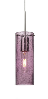 Besa, Juni 10 Cord Pendant, Plum Bubble, Satin Nickel, 1x60W Medium Base (127|1JC-JUNI10PL-SN)