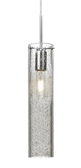 Besa, Juni 16 Cord Pendant, Clear Bubble, Satin Nickel, 1x60W Medium Base (127|1JT-JUNI16CL-SN)