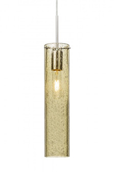 Besa, Juni 16 Cord Pendant, Gold Bubble, Satin Nickel, 1x60W Medium Base (127|1JT-JUNI16GD-SN)