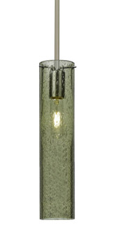 Besa, Juni 16 Stem Pendant, Moss Bubble, Satin Nickel, 1x60W Medium Base (127|1TT-JUNI16MS-SN)