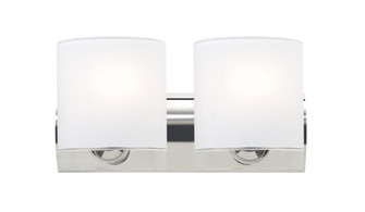 Besa, Celtic Vanity, Opal Glossy/Clear, Chrome Finish, 2x9W LED (127|2WZ-CELTICCL-LED-CR)