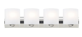 Besa, Celtic Vanity, Opal Glossy/Clear, Chrome Finish, 4x9W LED (127|4WZ-CELTICCL-LED-CR)