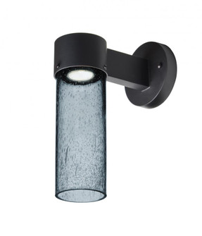 Besa, Juni 10 Outdoor Sconce, Blue Bubble, Black Finish, 1x4W LED (127|JUNI10BL-WALL-LED-BK)