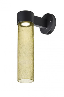 Besa, Juni 16 Outdoor Sconce, Gold Bubble, Black Finish, 1x4W LED (127|JUNI16GD-WALL-LED-BK)