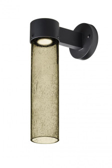 Besa, Juni 16 Outdoor Sconce, Latte Bubble, Black Finish, 1x4W LED (127|JUNI16LT-WALL-LED-BK)