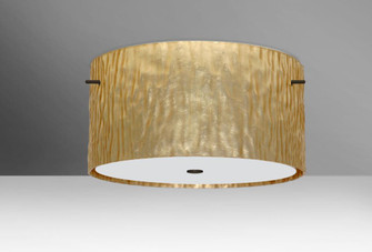 Besa Ceiling Tamburo 16 Bronze Stone Gold Foil 1x28W LED (127|1KM-4008GS-LED-BR)