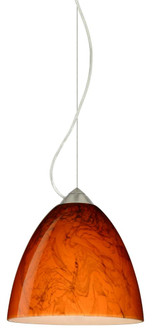 Besa Vila Cable Pendant Satin Nickel Habanero 1x9W LED (127|1KX-4470HB-LED-SN)