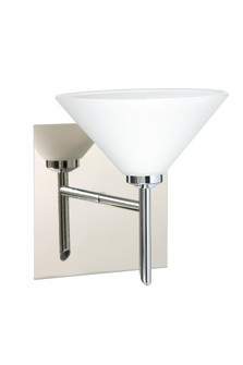 Besa Wall With SQ Canopy Kona Chrome White 1x5W LED (127|1SW-117607-LED-CR-SQ)