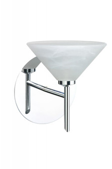 Besa Wall Kona Chrome Marble 1x5W LED (127|1SW-117652-LED-CR)