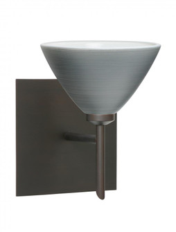 Besa Wall With SQ Canopy Domi Bronze Titan 1x5W LED (127|1SW-1743TN-LED-BR-SQ)