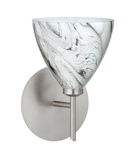 Besa Wall Mia Satin Nickel Marble Grigio 1x5W LED (127|1SW-1779MG-LED-SN)