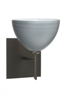 Besa Wall With SQ Canopy Brella Bronze Titan 1x5W LED (127|1SW-4679TN-LED-BR-SQ)