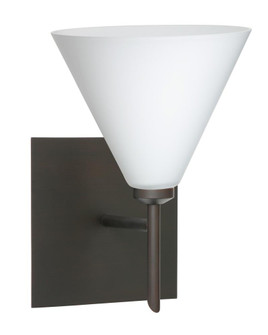 Besa Wall With SQ Canopy Kani Bronze Opal Matte 1x5W LED (127|1SW-512107-LED-BR-SQ)