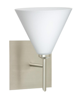 Besa Wall With SQ Canopy Kani Satin Nickel Opal Matte 1x5W LED (127|1SW-512107-LED-SN-SQ)